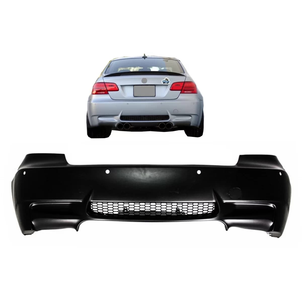 Rear Bumper suitable for BMW 3 Series E92 E93 (2006-2010) M3 Design