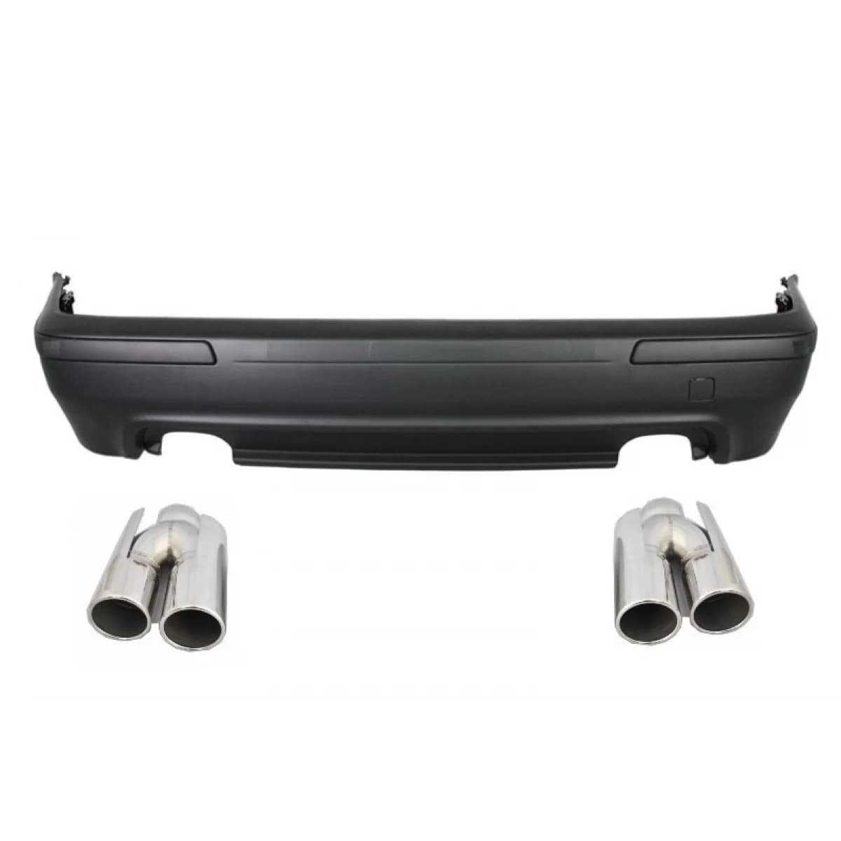 Rear Bumper suitable for BMW 5 Series E39 (1995-2003) Double Outlet M5 Design and Exhaust Muffler Tips ACS Design