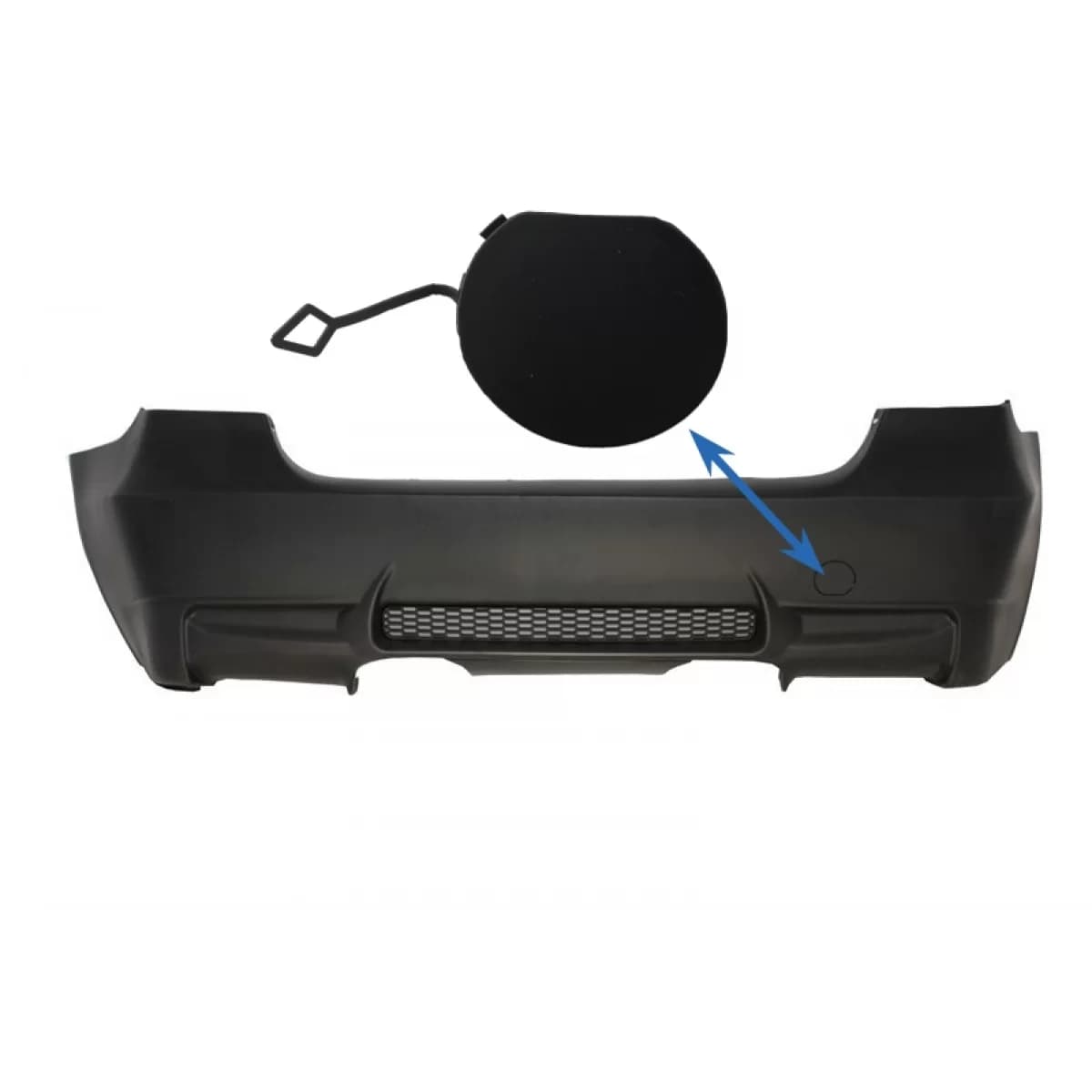 Tow Hook Cover Rear Bumper suitable for BMW 3 Series E90 (2004-2011) M3 Design