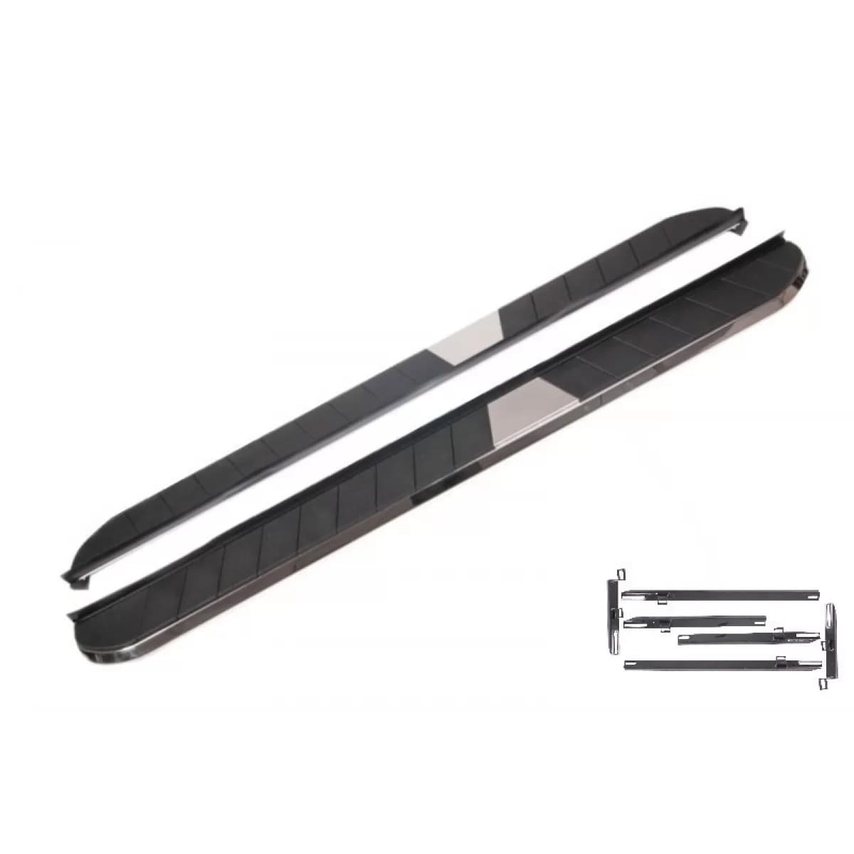Running Boards Side Steps suitable for NISSAN X-Trail III T32 (2013-Up) KITT Design