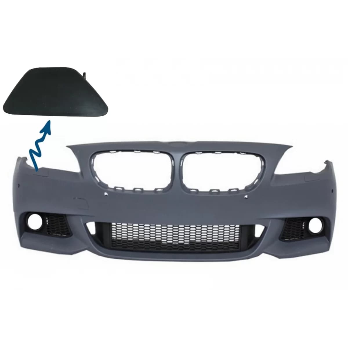 SRA Cover Right Side Front Bumper suitable for BMW 5er F10 F11 (2011-Up)