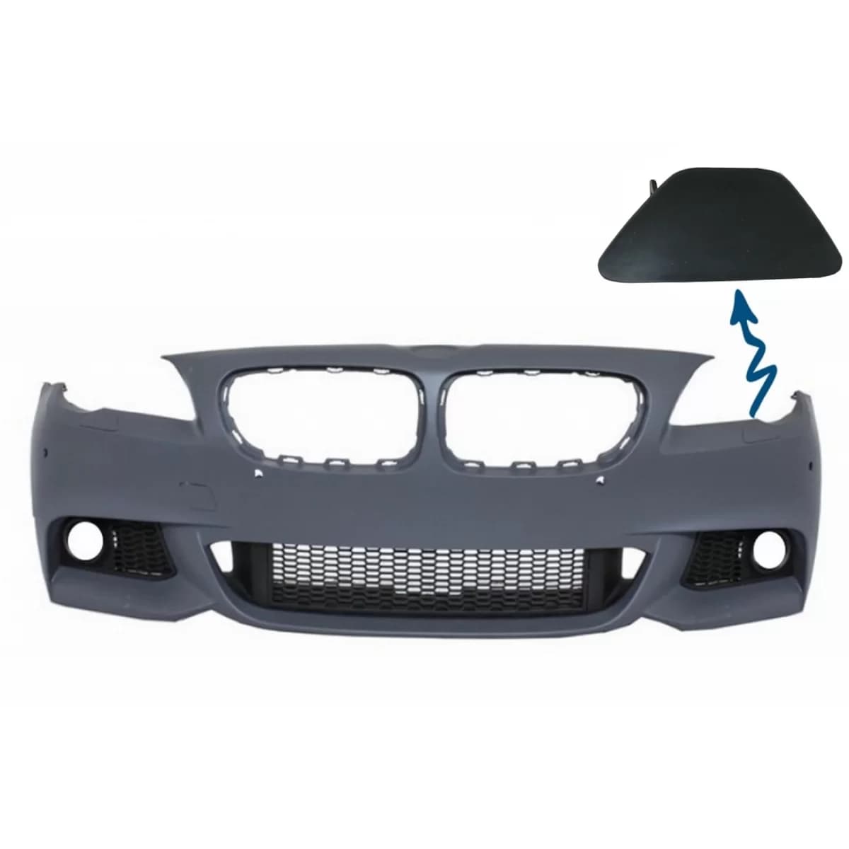 SRA Cover Left Side Front Bumper suitable for BMW 5er F10 F11