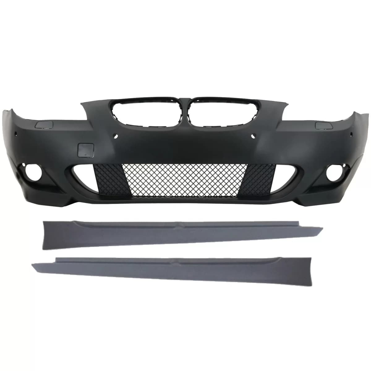 Front Bumper with Side Skirts suitable for BMW 5 Series E60 E61 Non-LCI (2003-2007) M-Technik Design