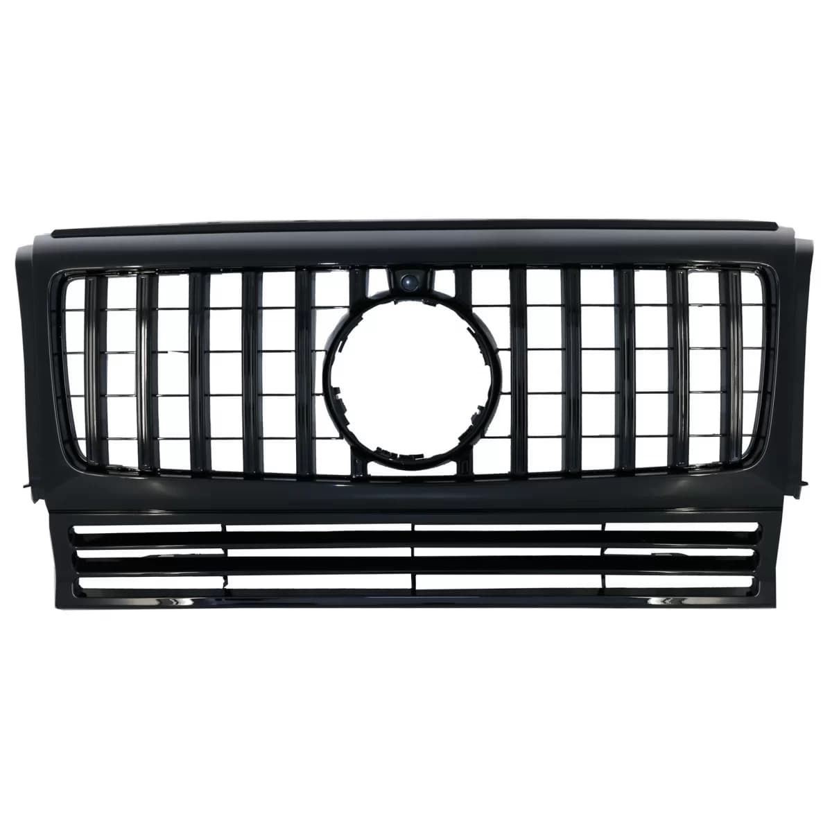 Front Grille suitable for Mercedes G-Class W463 (1990-2017) New G63 GT-R Panamericana Design All Black