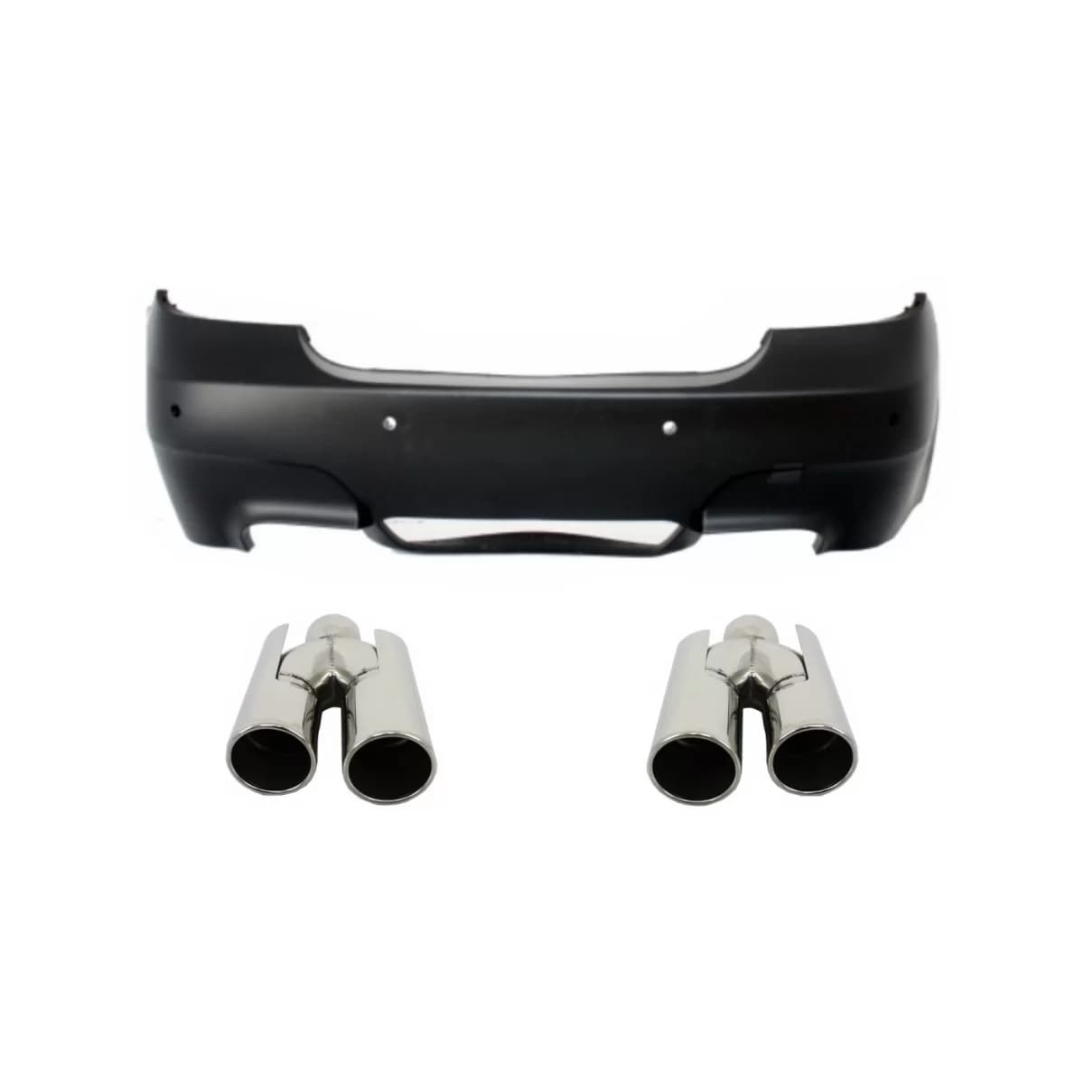 Rear Bumper suitable for BMW 5 Series E60 (2003-2007) M5 Design PDC with Exhaust Muffler Tips