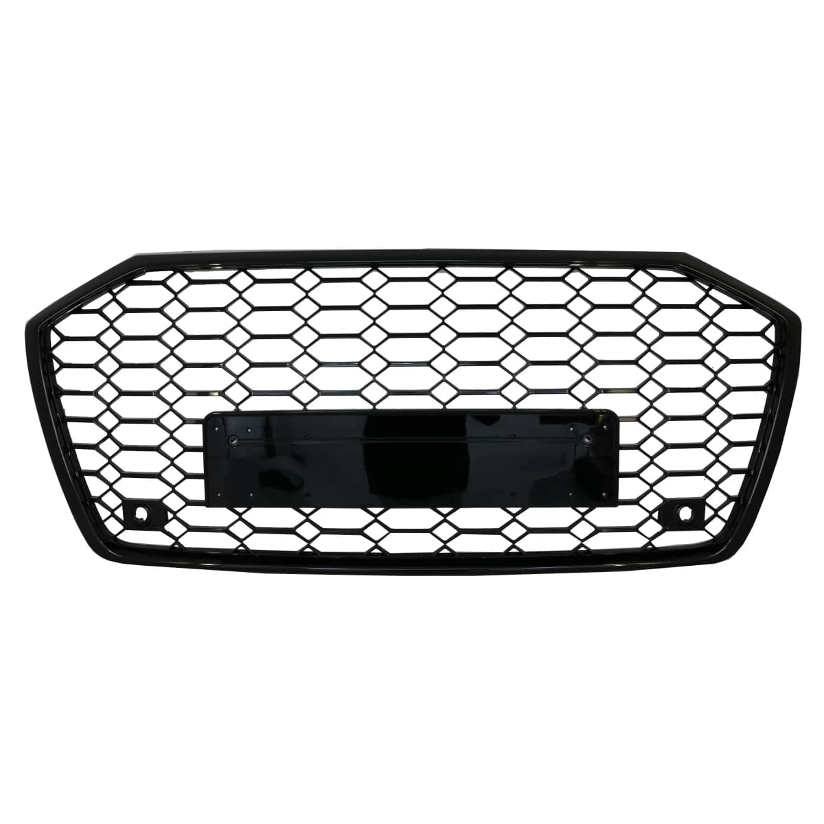 Badgeless Central Grille suitable for Audi A6 C8 4K (2018-up) RS6 Design Piano Black