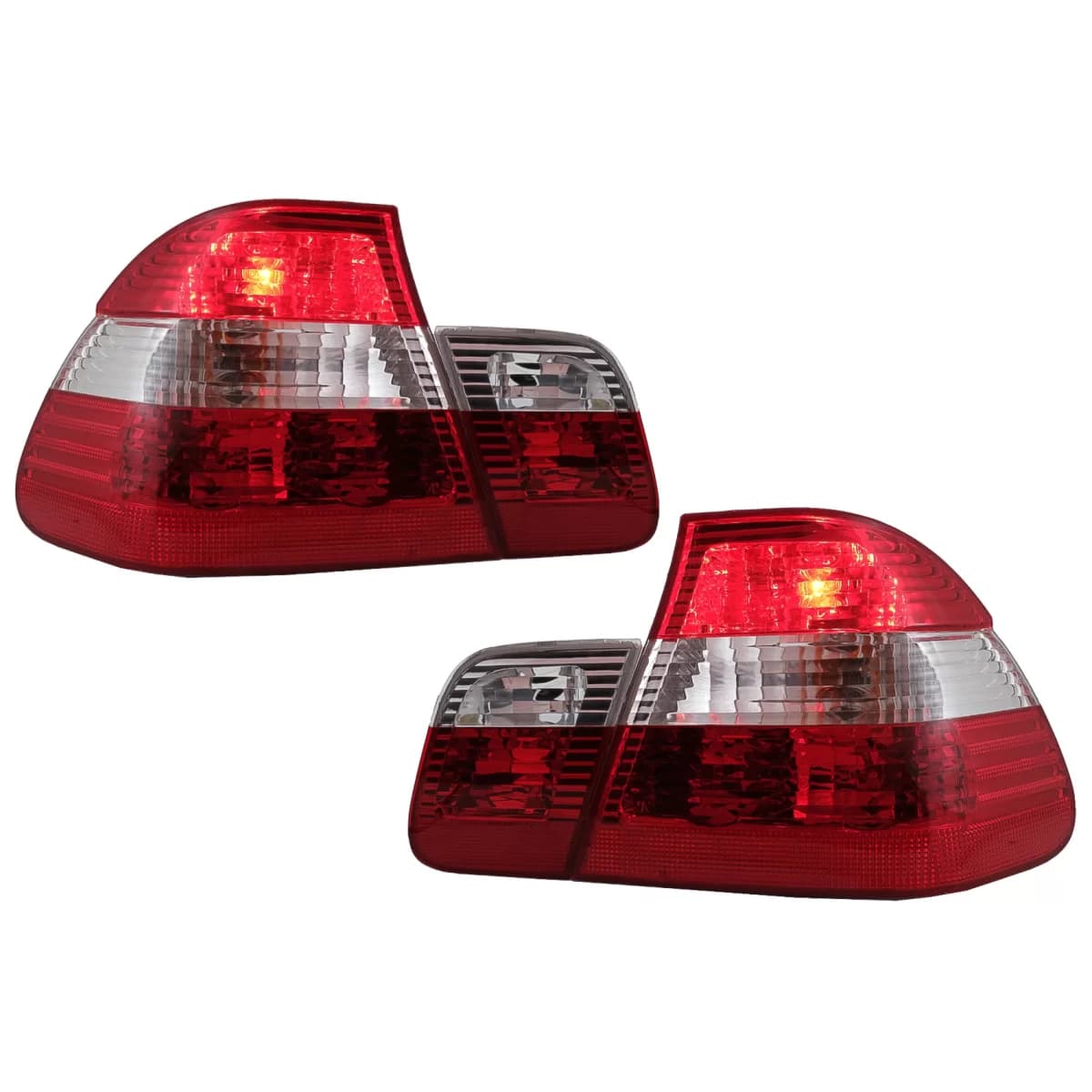Taillights suitable for BMW 3 Series E46 Sedan (05.1998-08.2001) Red & White
