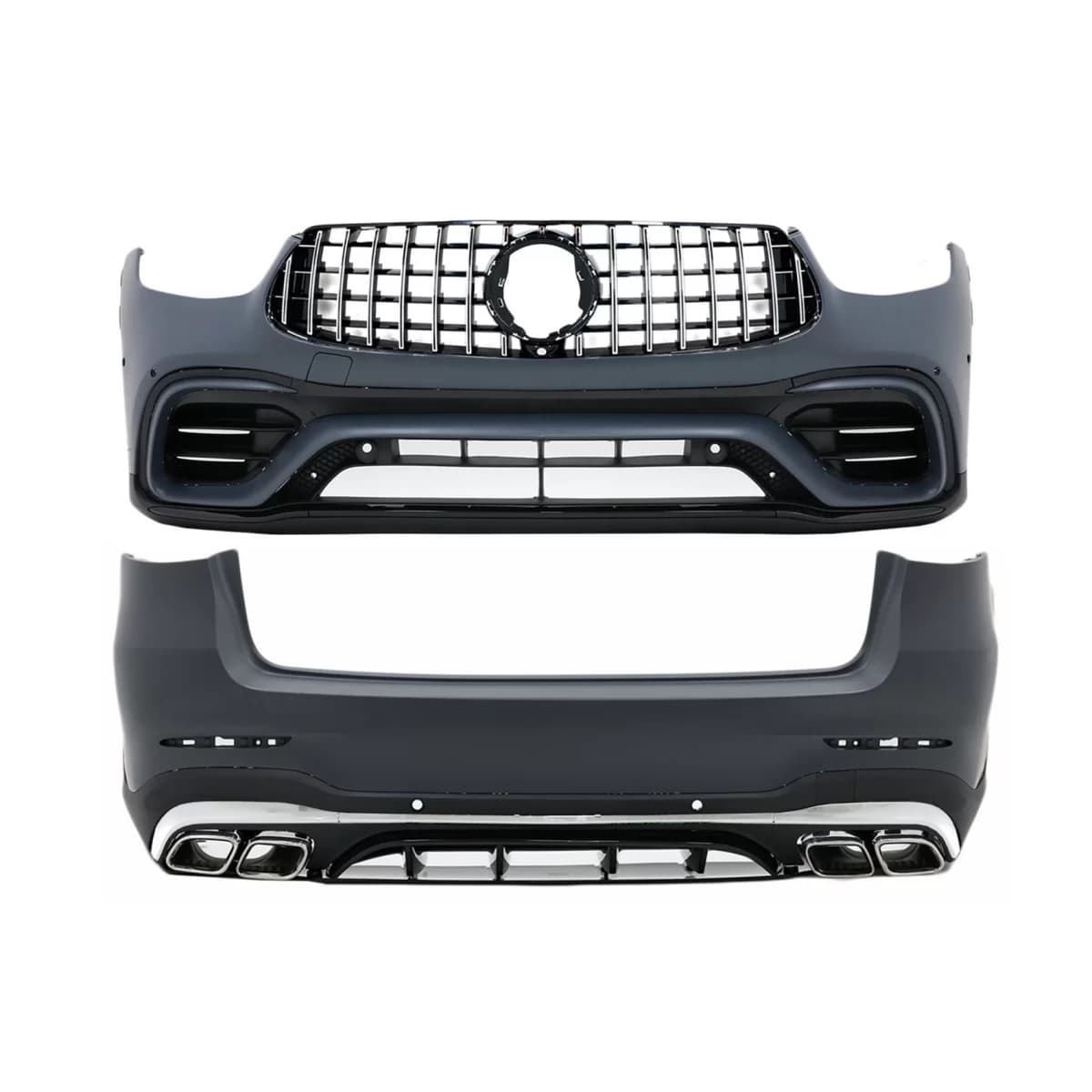 Body Kit suitable for Mercedes GLC SUV Facelift X253 (2020-Up) GLC63 Design Chrome