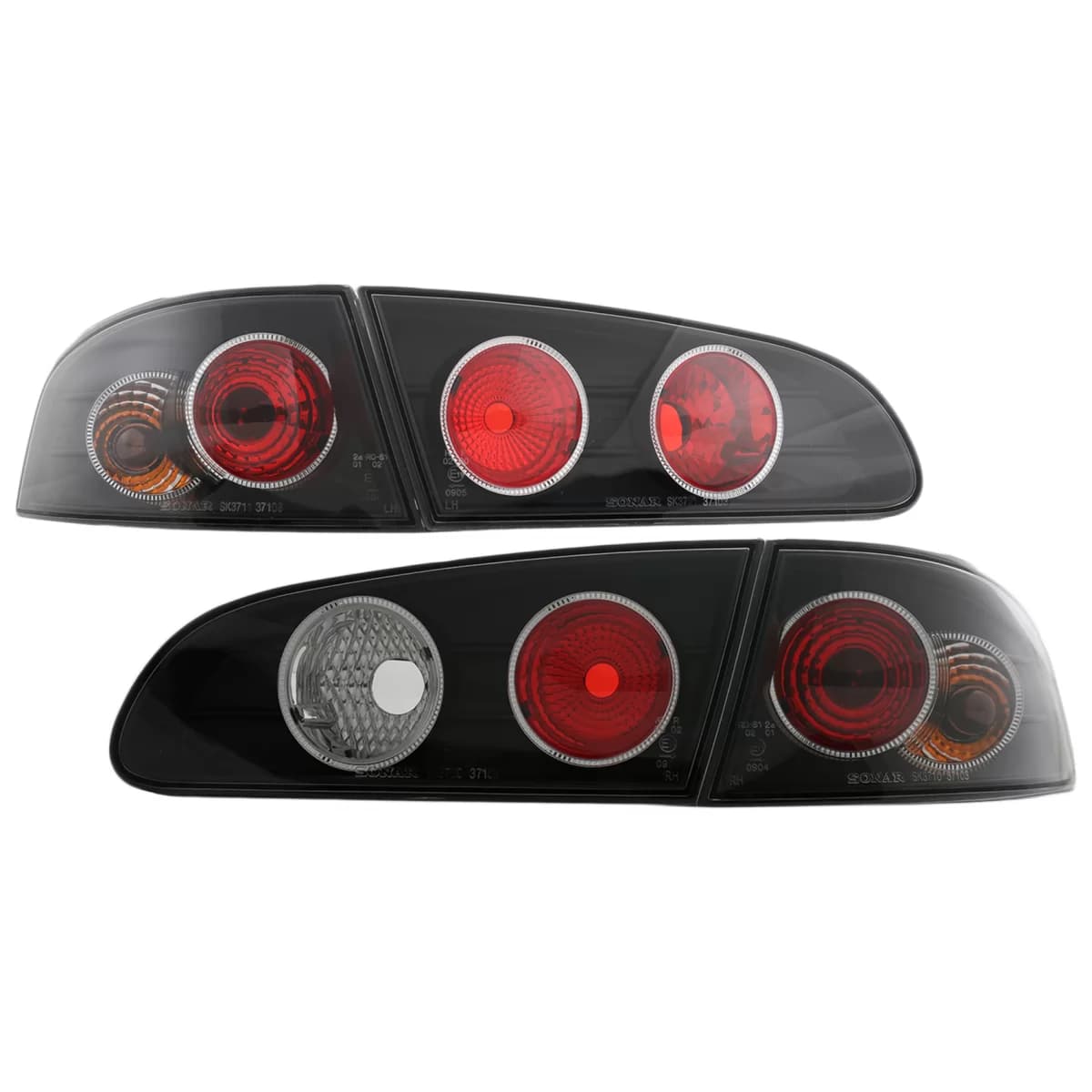 Taillights suitable for Seat Ibiza III 6L (04.2002-2008) Black