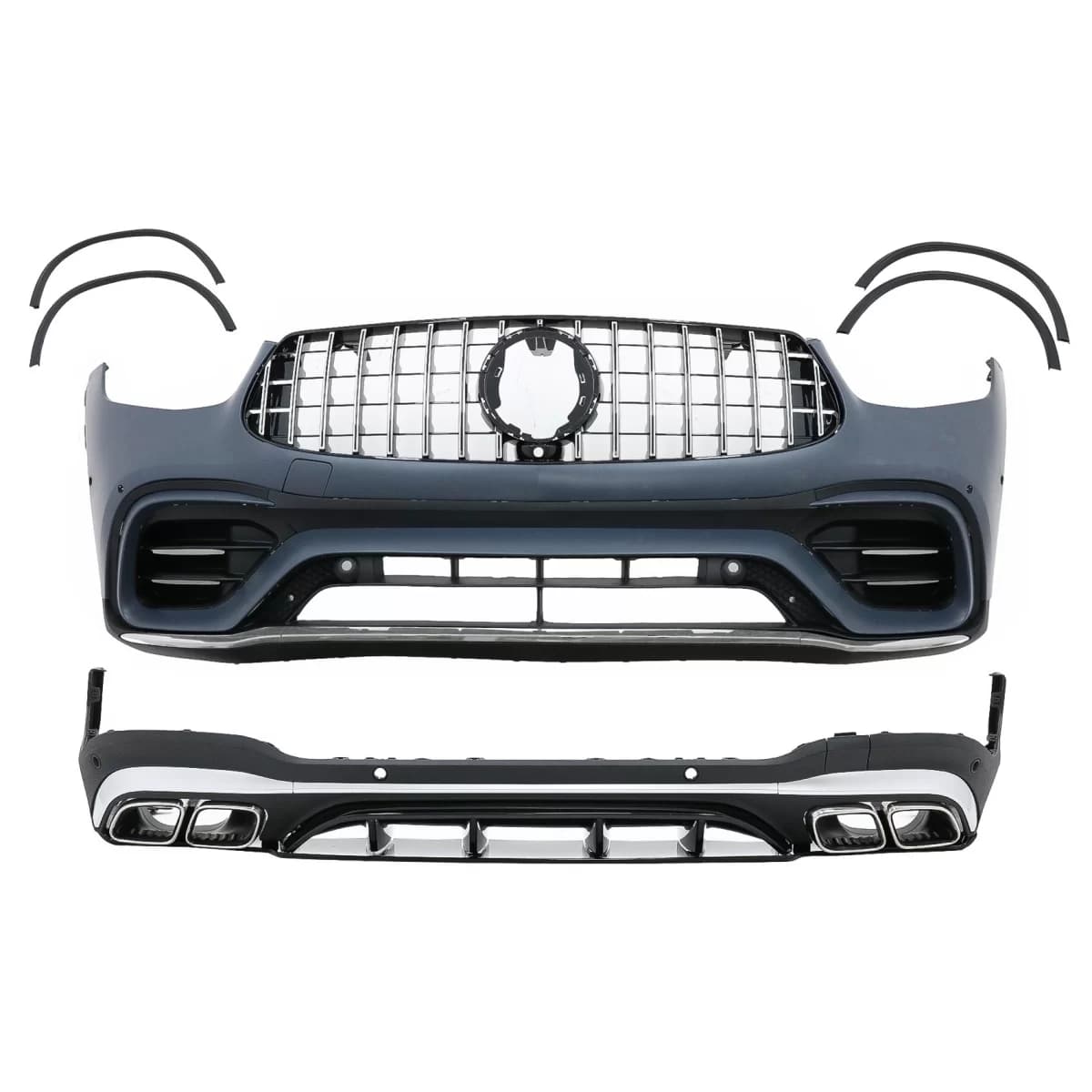 Body Kit suitable for Mercedes GLC SUV Facelift X253 (2020-Up) GLC63 Design Chrome