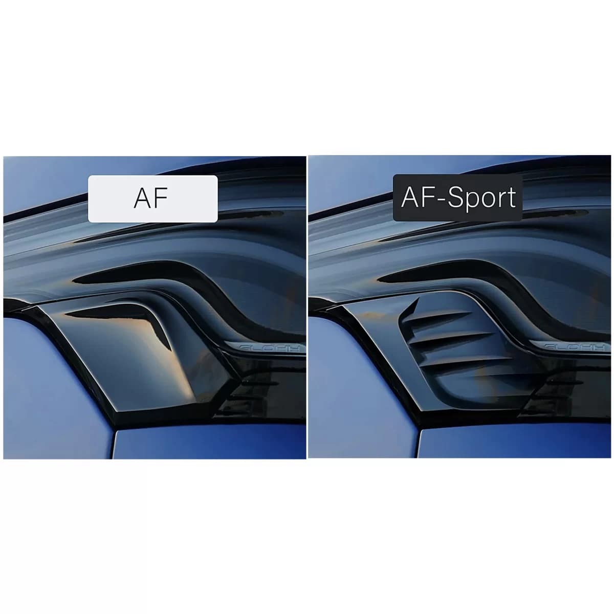 GL-5i GL-5X Taillights Aerodynamic Fin AF-Sport Flaps Trim suitable for Range Rover Sport L494 (2013-2022) Black