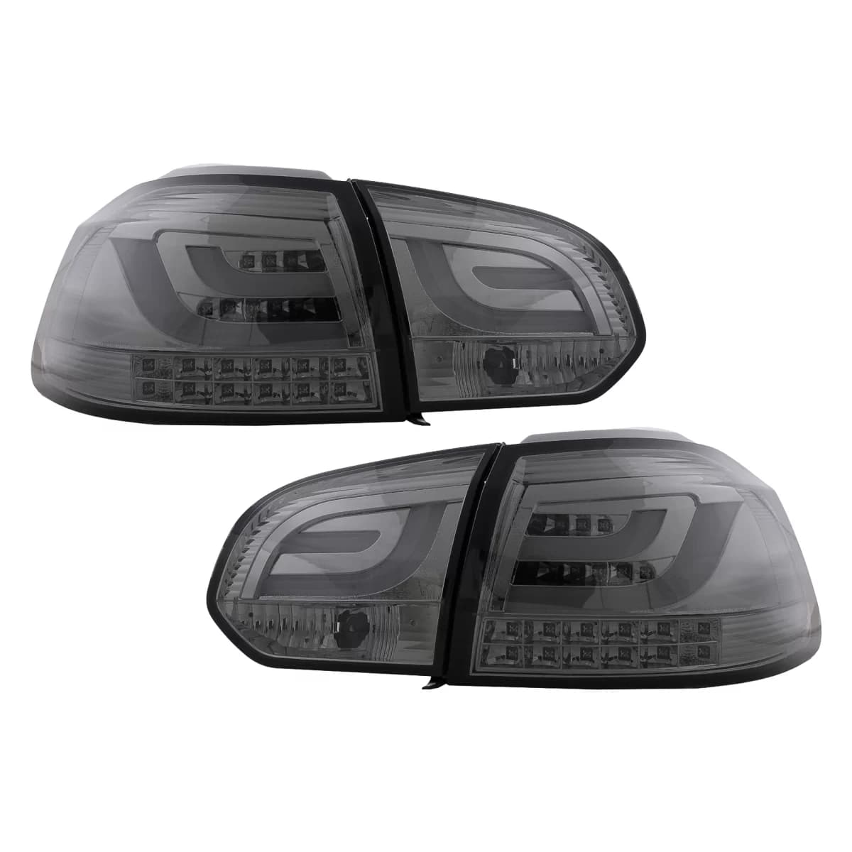 LED Bar Taillights suitable for VW Golf 6 VI (2008-2013) Smoke