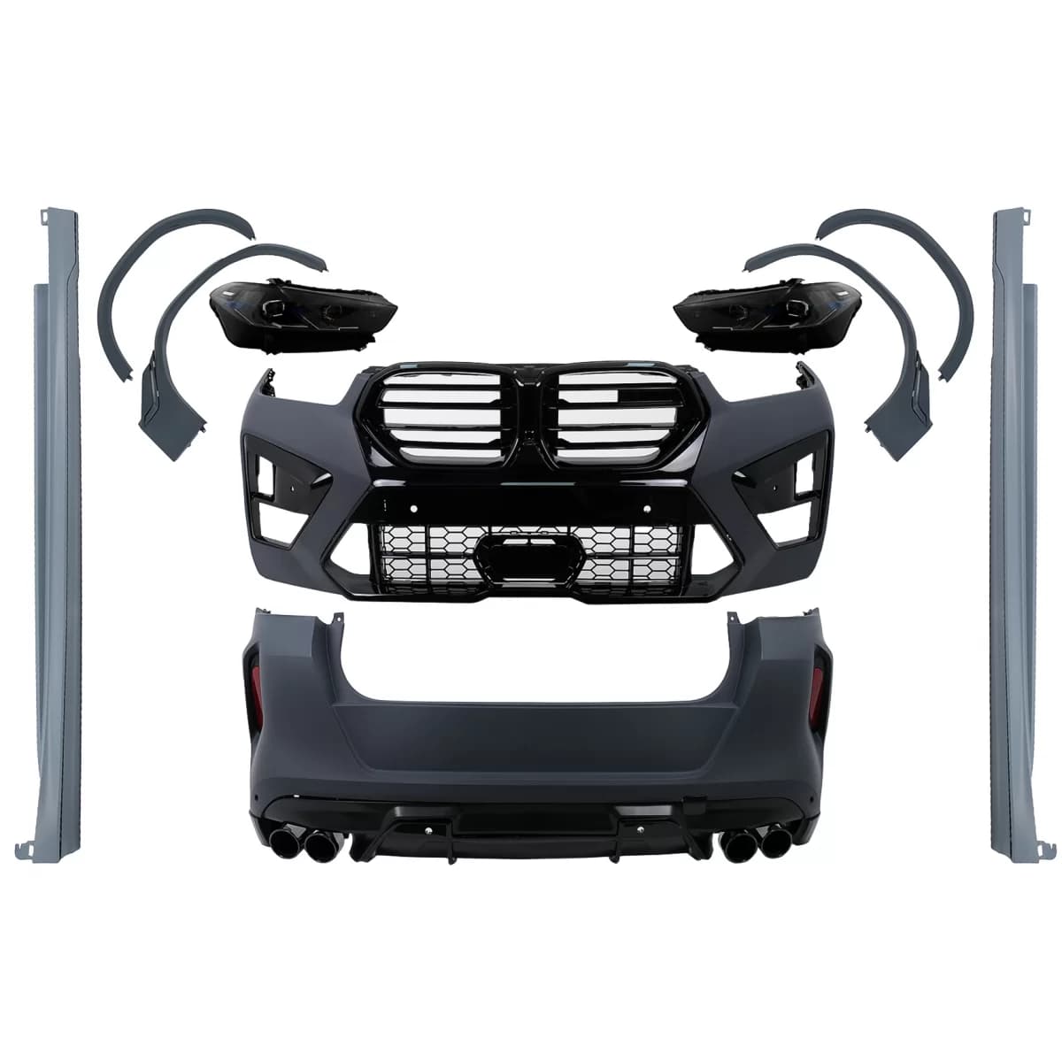 Complete Body Kit suitable for BMW X6 G06 (2018-2022) Conversion to LCI X6M Design