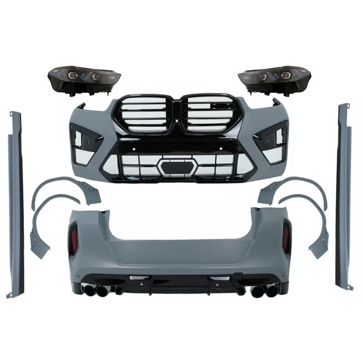 Complete Body Kit suitable for BMW X6 G06 (2019-03.2023) conversion to LCI 2023 X6M Design