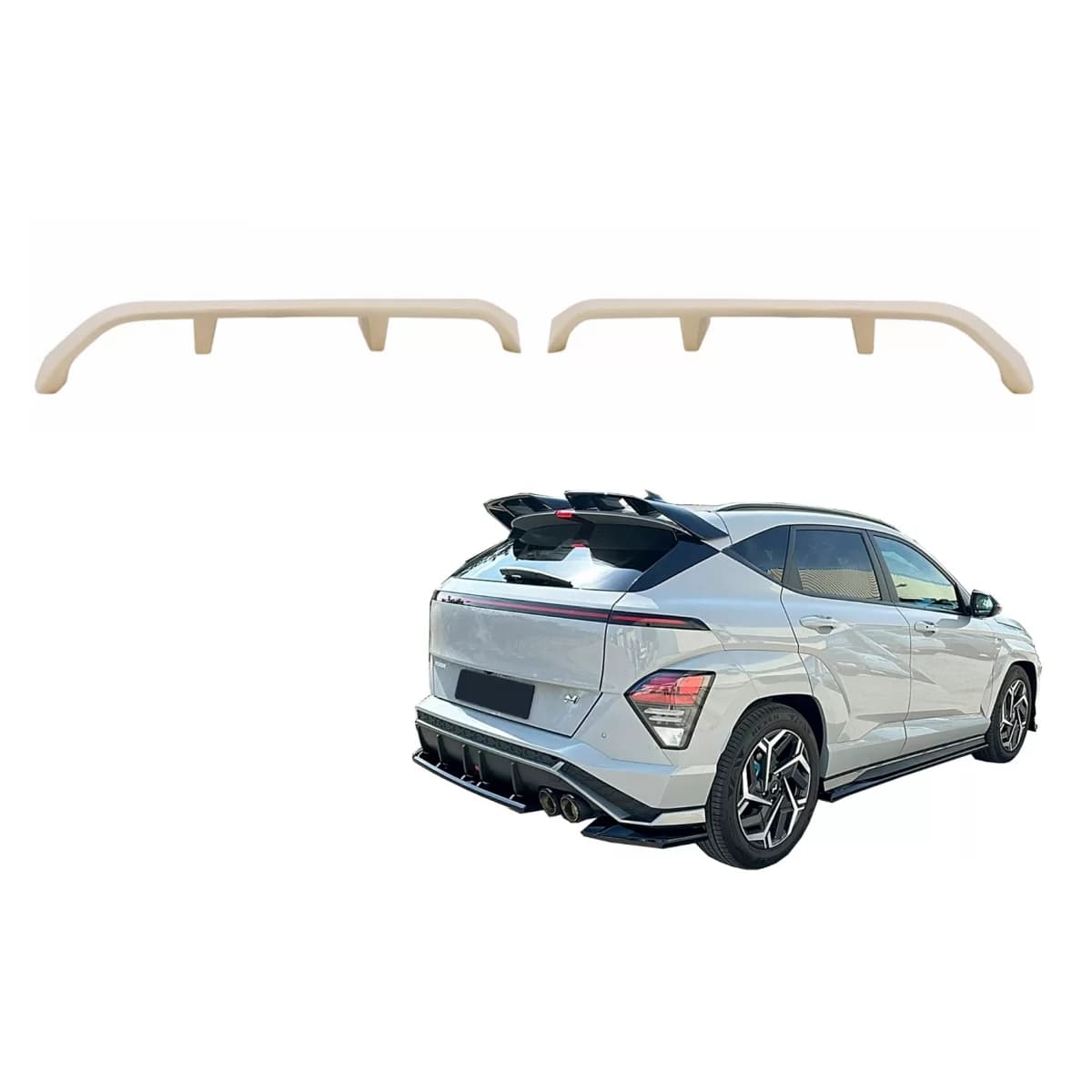 Roof Spoiler Wing suitable for Hyundai Kona N-Line Mk2 (2023-) Unpainted