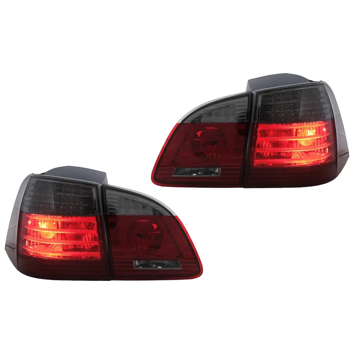 LED Taillights suitable for BMW 5 Series E61 Touring (2004-03.2007) Red Smoke