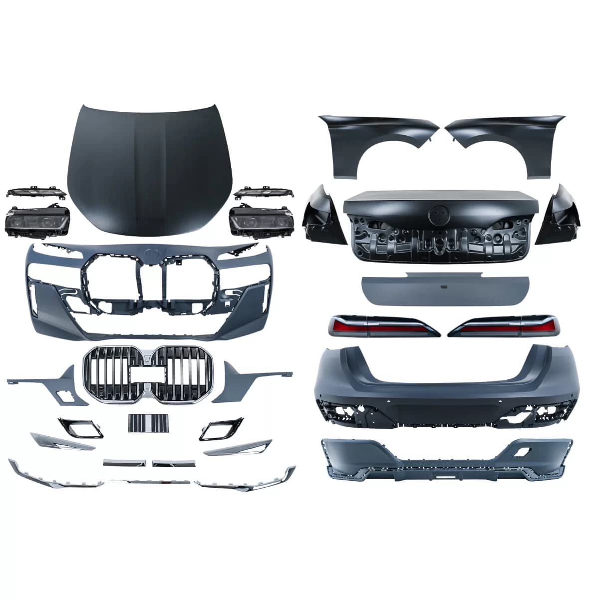 Complete Body Kit suitable for BMW 7 Series G12 (2015-02.2019) Conversion to G70 Design