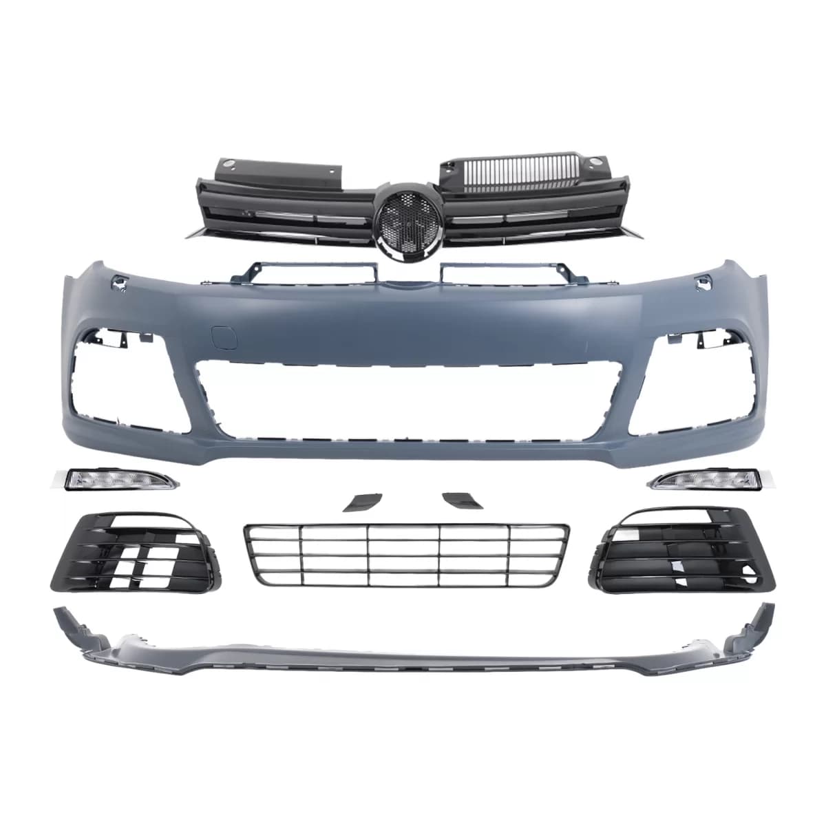 Front Bumper suitable for VW Golf 6 VI (2008-2013) R20 Look