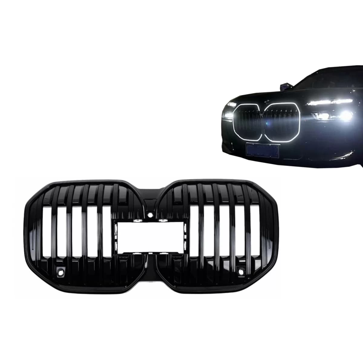 Central Kidney Grille suitable for BMW 7 Series G70 (2022-up) With LED