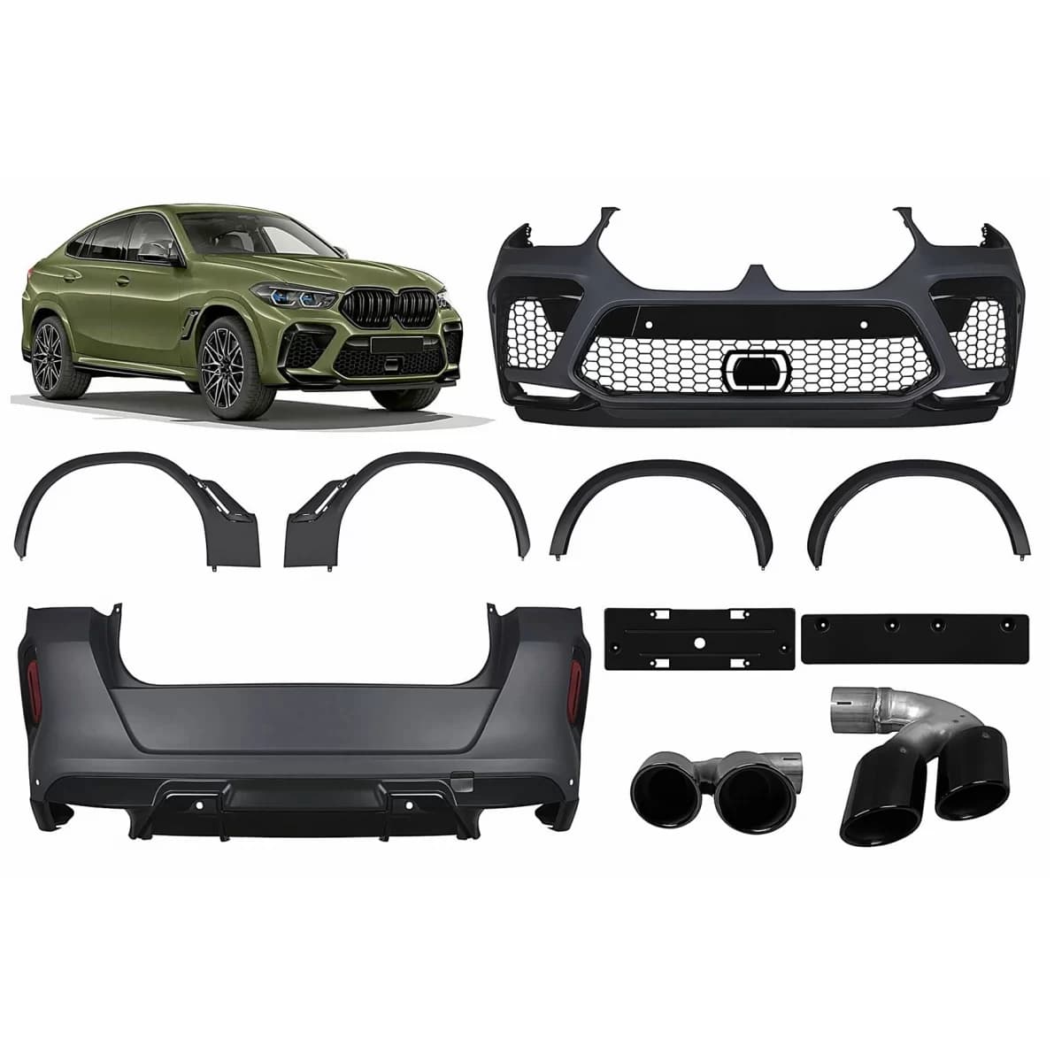 Complete Body Kit suitable for BMW X6 G06 (2018-2022) X6M Design