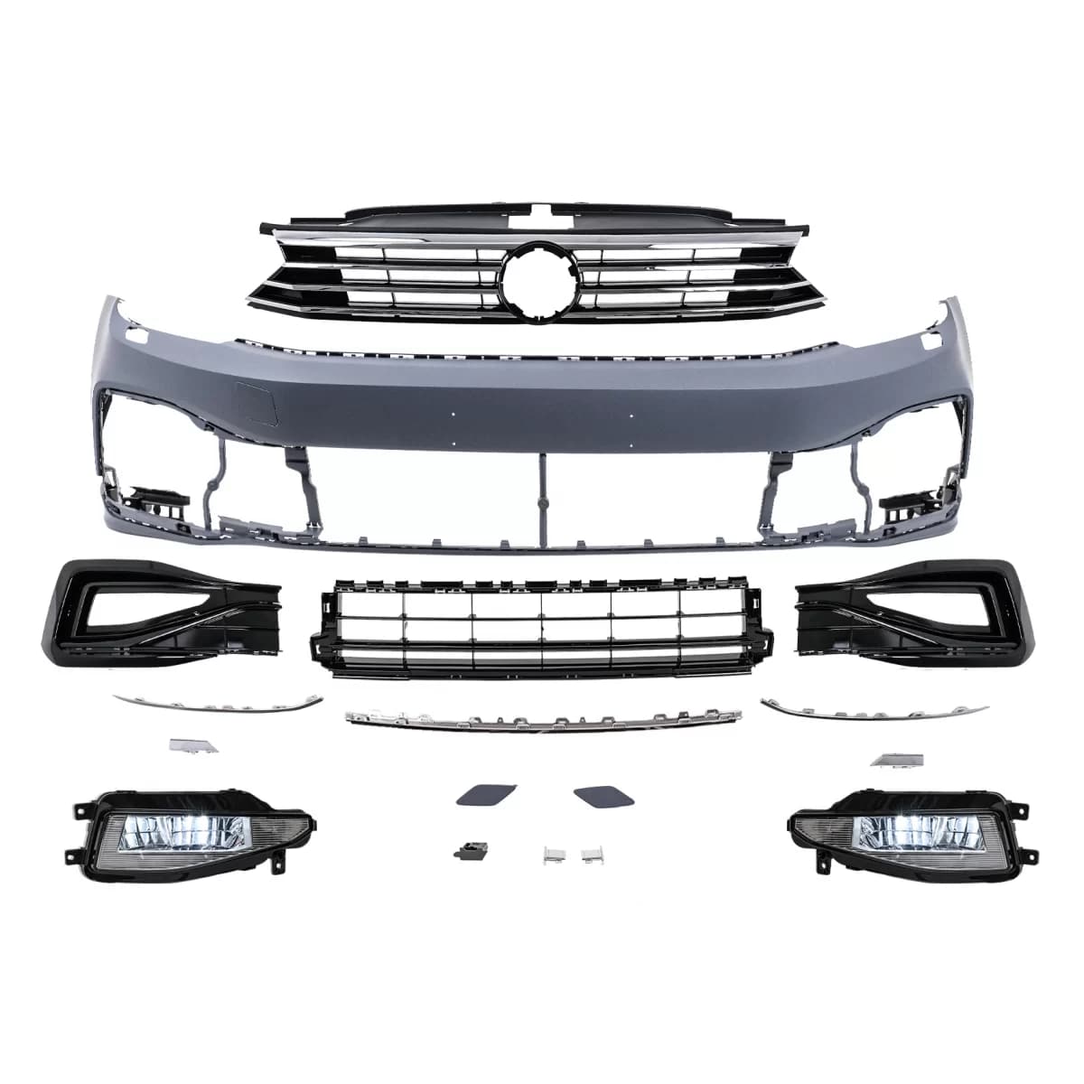Front Bumper suitable for VW Passat B8 3G (2015-2018) upgrade to B8.5 R Design