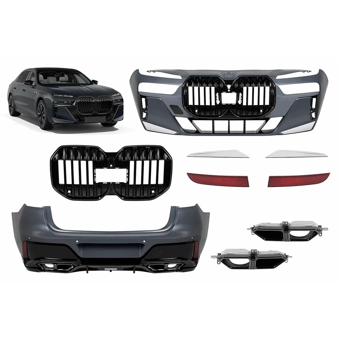 Complete Body Kit suitable for BMW 7 Series G70 (2022-up) M Design