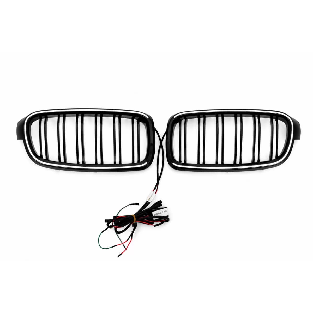 Central Kidney Grilles with LED suitable for BMW 3 Series F30 F31 (2011-2019) Double Stripe