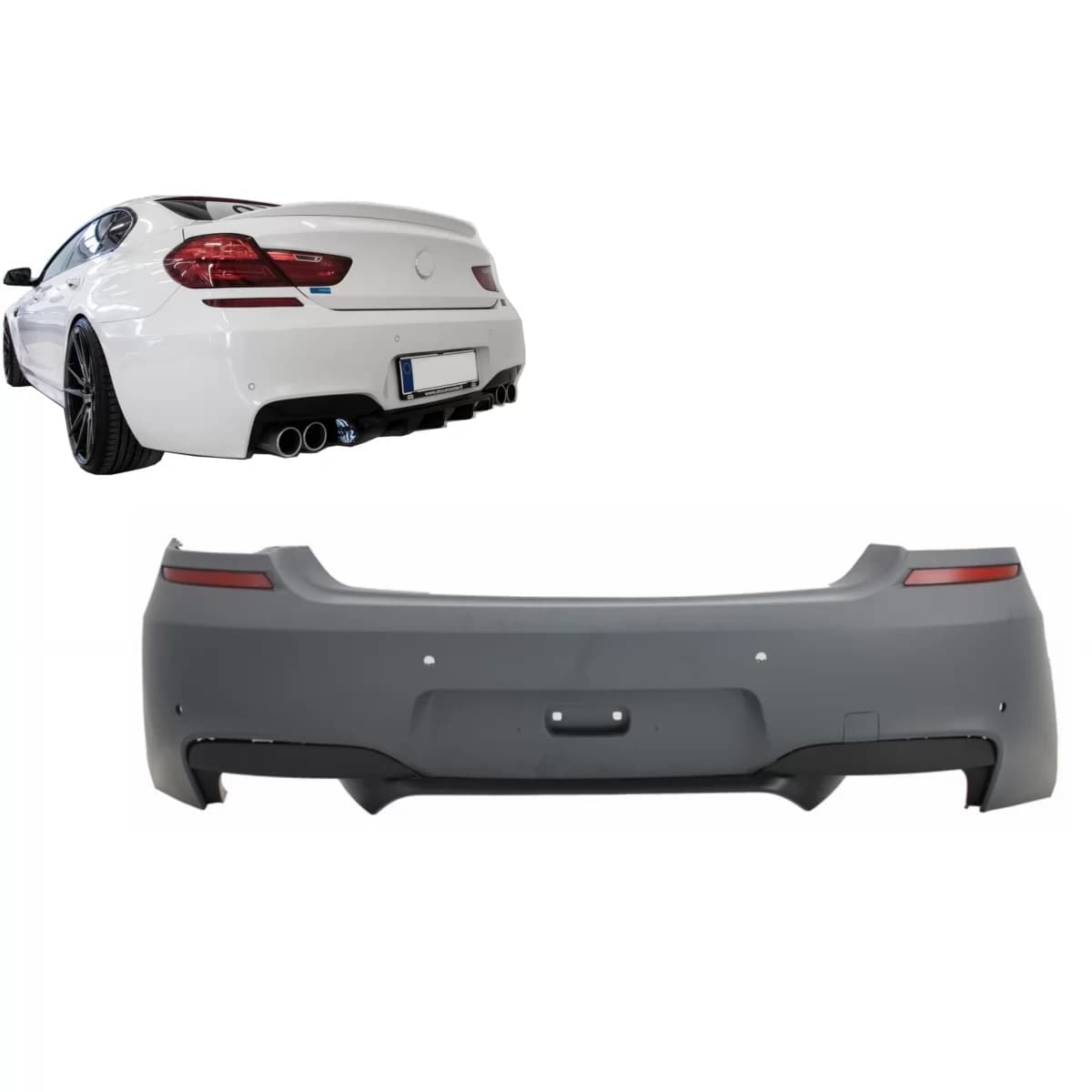 Rear Bumper suitable for BMW 6 Series M6 F06 Gran Coupe F12 Cabrio F13 Coupe & M6 (2011-2017)