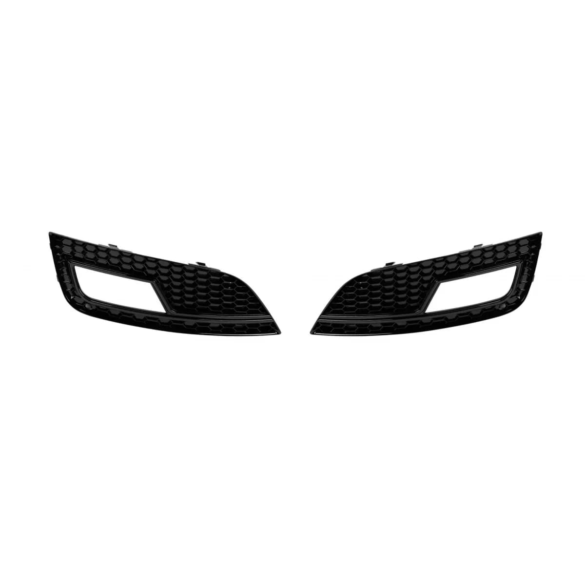 RS4 type grille set around the fog lights suitable for Audi A4 B8 sedan, wagon 2012-2015, black lacquer