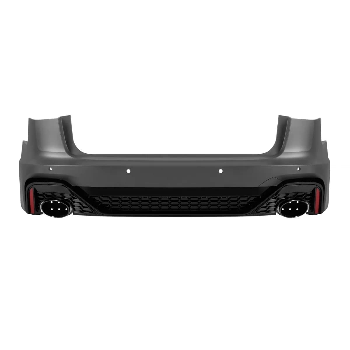 RS6 2021 rear bumper suitable for Audi A6 Avant, Allroad 2015-2018 with black exhaust tips
