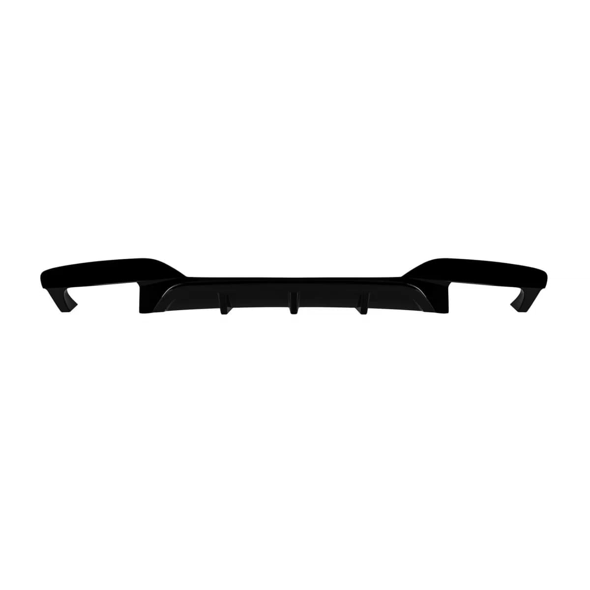 M6 type diffuser suitable for rear M technik bumper on BMW 6 Series F06 Gran Coupe, F12 Cabriolet, F13 Coupe 2012-2017 -oo--оо-, black lacquer