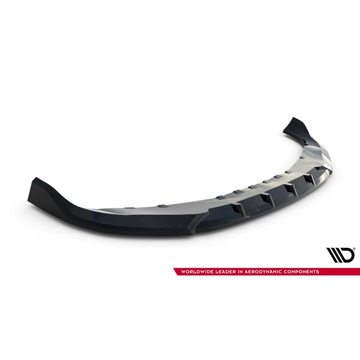 Maxton Design version 1 spoiler suitable for front bumper of BMW 7 Series G70 after 2022, black lacquer