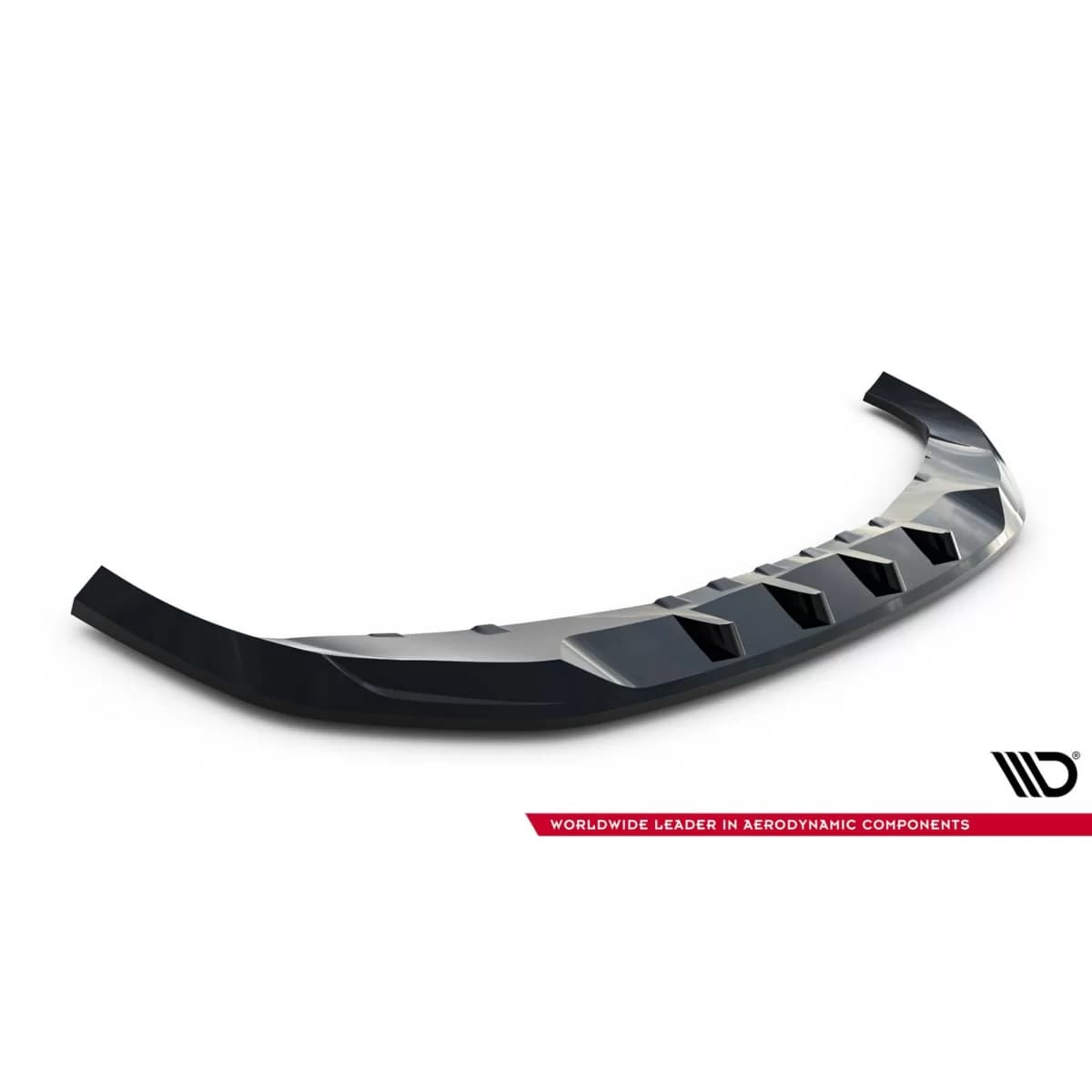 Maxton Design version 2 spoiler suitable for front bumper of BMW 7 Series G70 after 2022, black lacquer