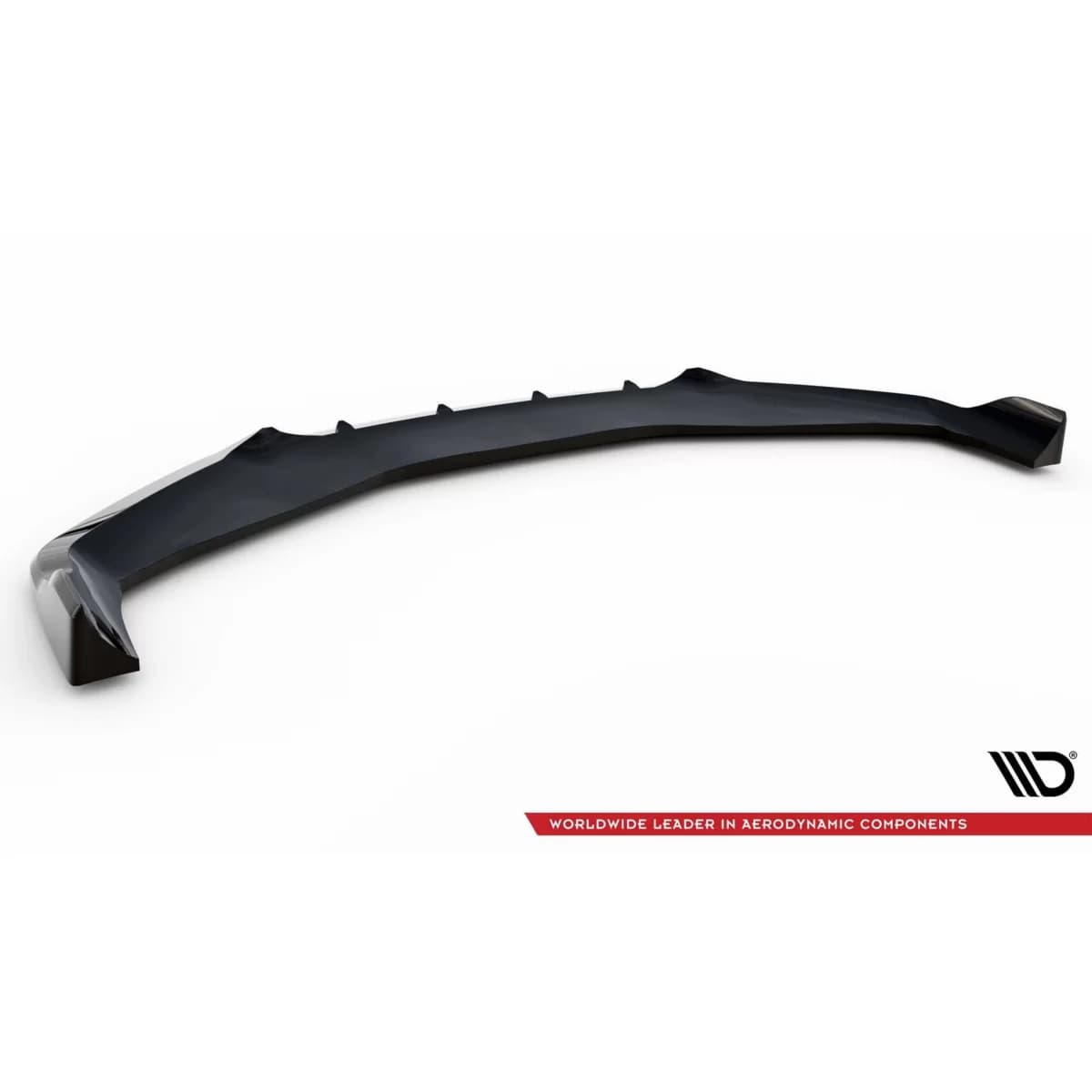 Maxton Design version 2 spoiler suitable for front M bumper of BMW 7 Series, M760E G70 after 2022, black lacquer