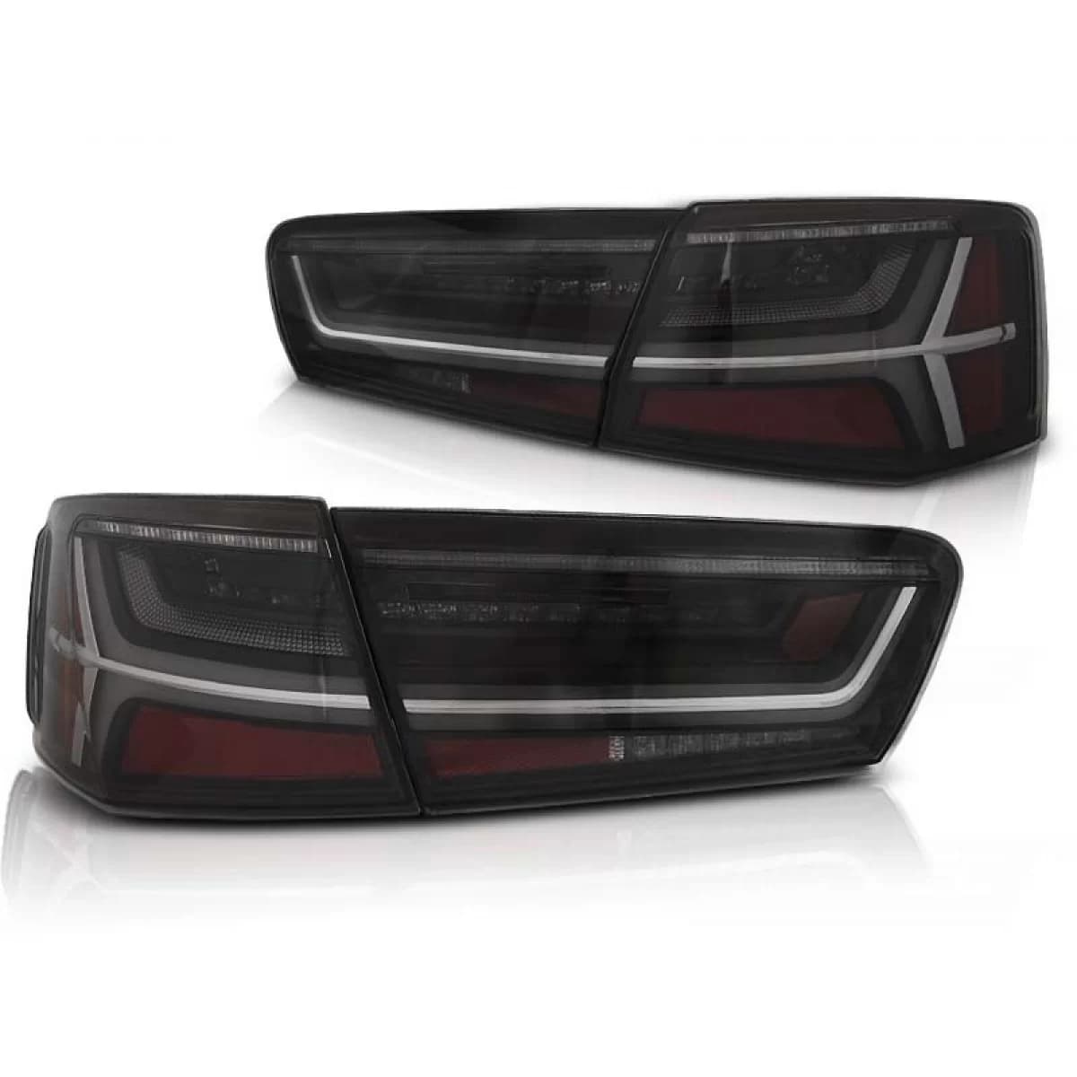 Tuning LED tail light set suitable for Audi A6 C7 2011-2014 smoked, left and right