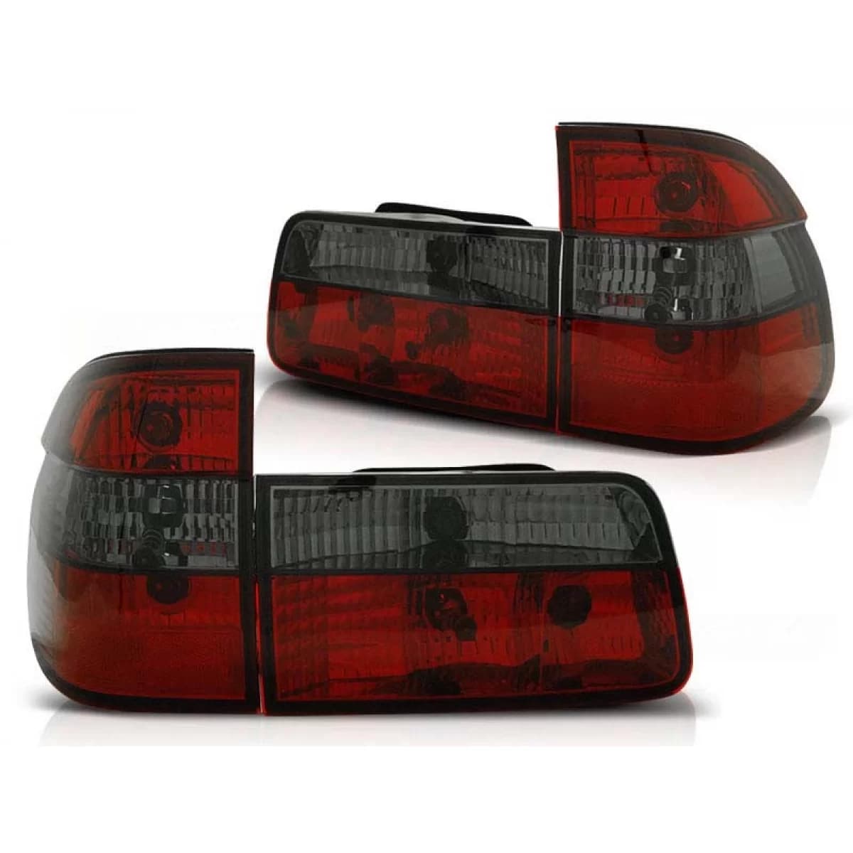 Tuning tail light set suitable for BMW E39 09.1995-08.2000 estate with red and smoked base, left and right