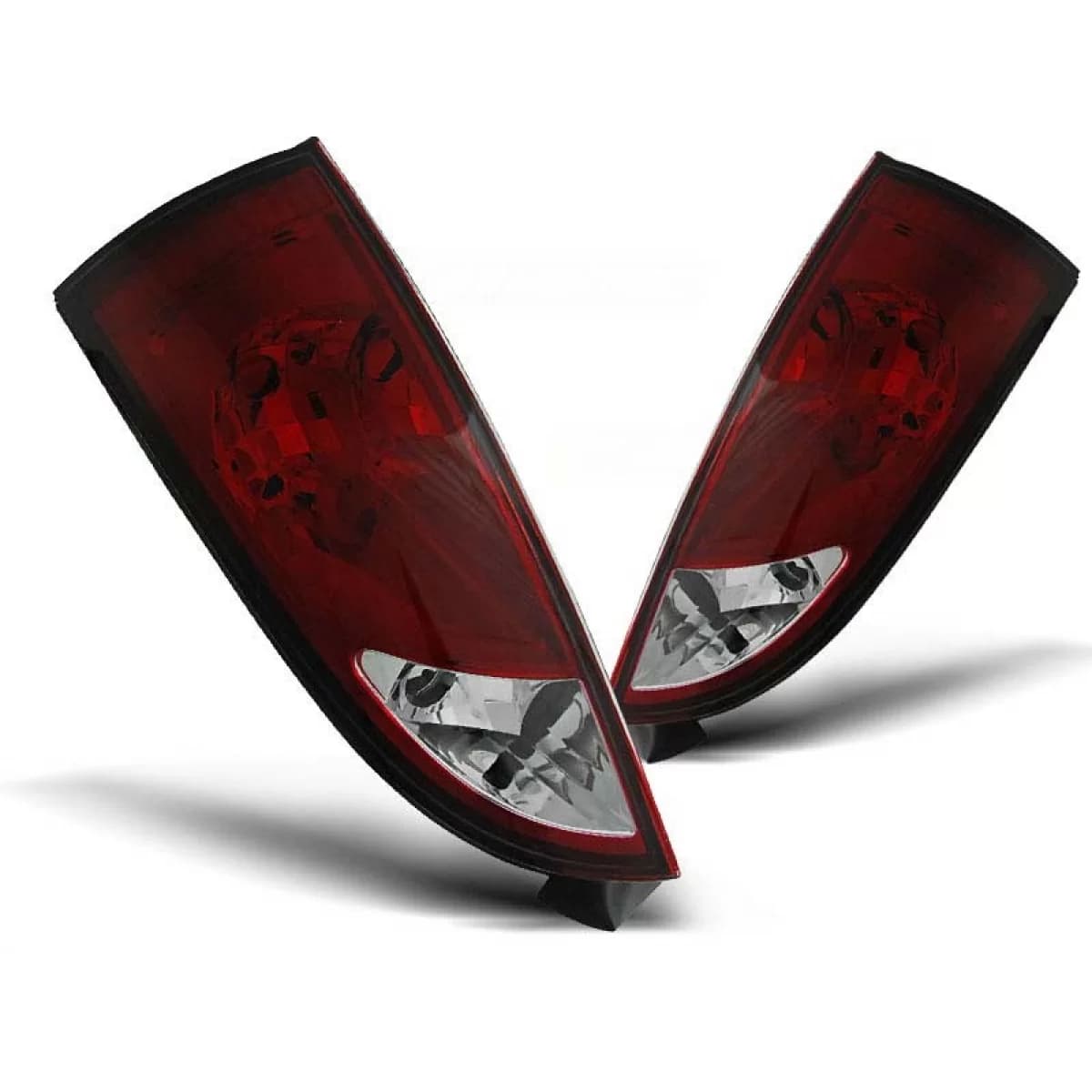 Tuning tail light set suitable for Ford FOCUS 1 10.1998-10.2004 hatchback with red and white base, left and right