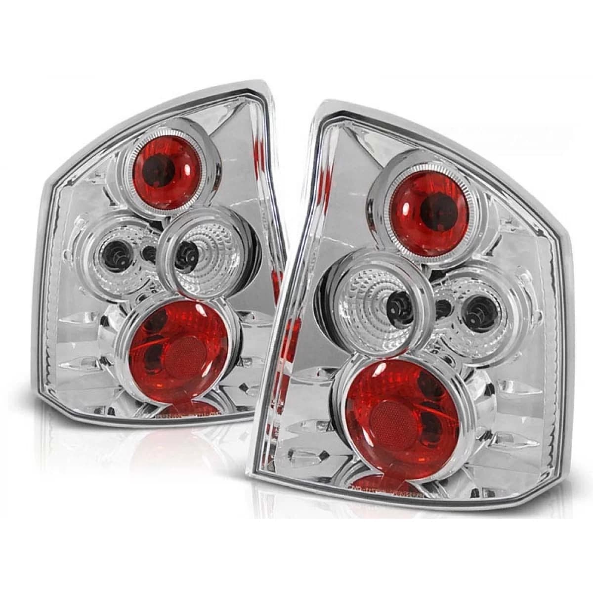 Tuning tail light set suitable for Opel VECTRA C 04.2002-2008 sedan/hatchback with chrome base, left and right