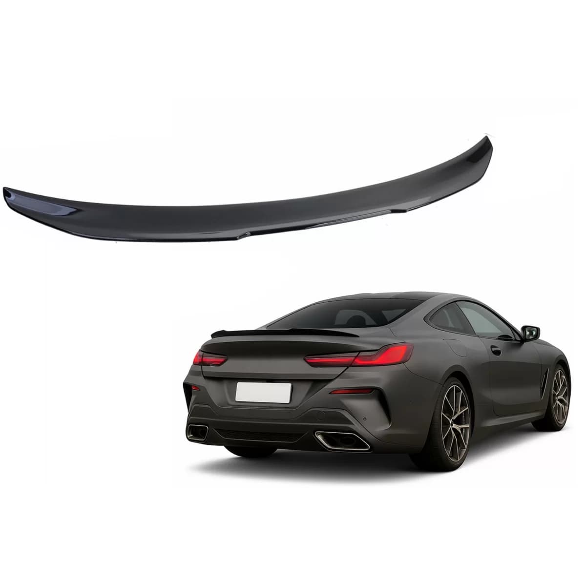 Trunk Spoiler suitable for BMW 8 Series G15 Coupe (2018-2026) Piano Black