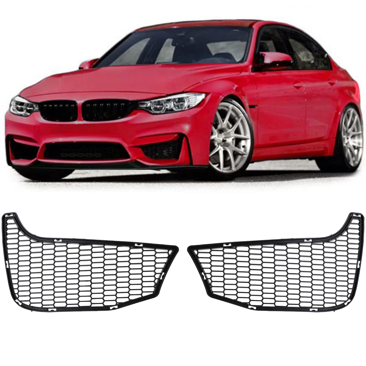 Bumper grille right + left fits BMW M3 F80 M4 F82 83 11-21