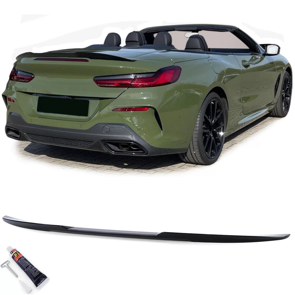 Sport rear spoiler lip gloss black suitable for BMW 8 Series G14 F91 Convertible from 18