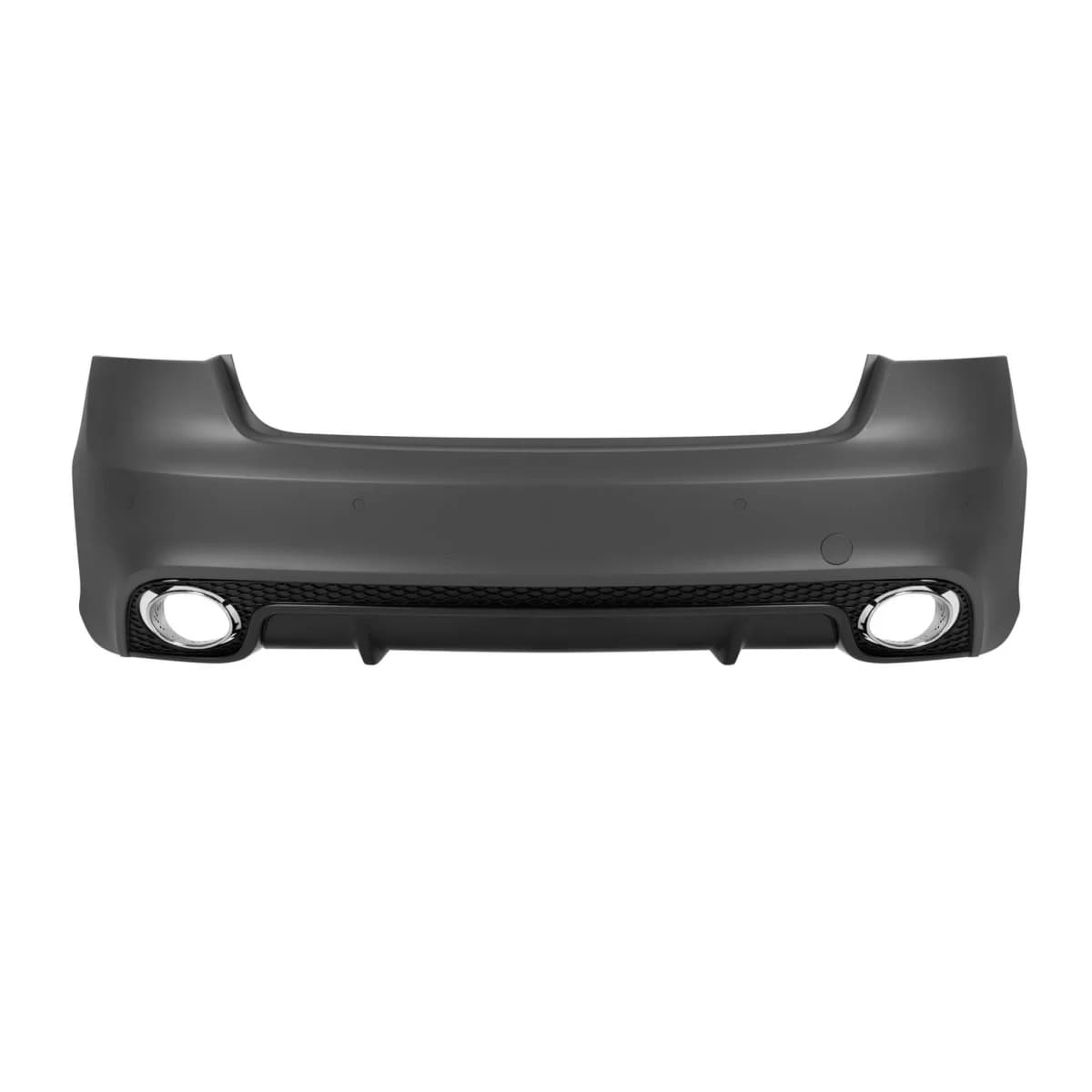 Rear RS5 Bumper suitable for Audi A5 Sportback 2007-2016, with chrome exhaust tips -O--O-
