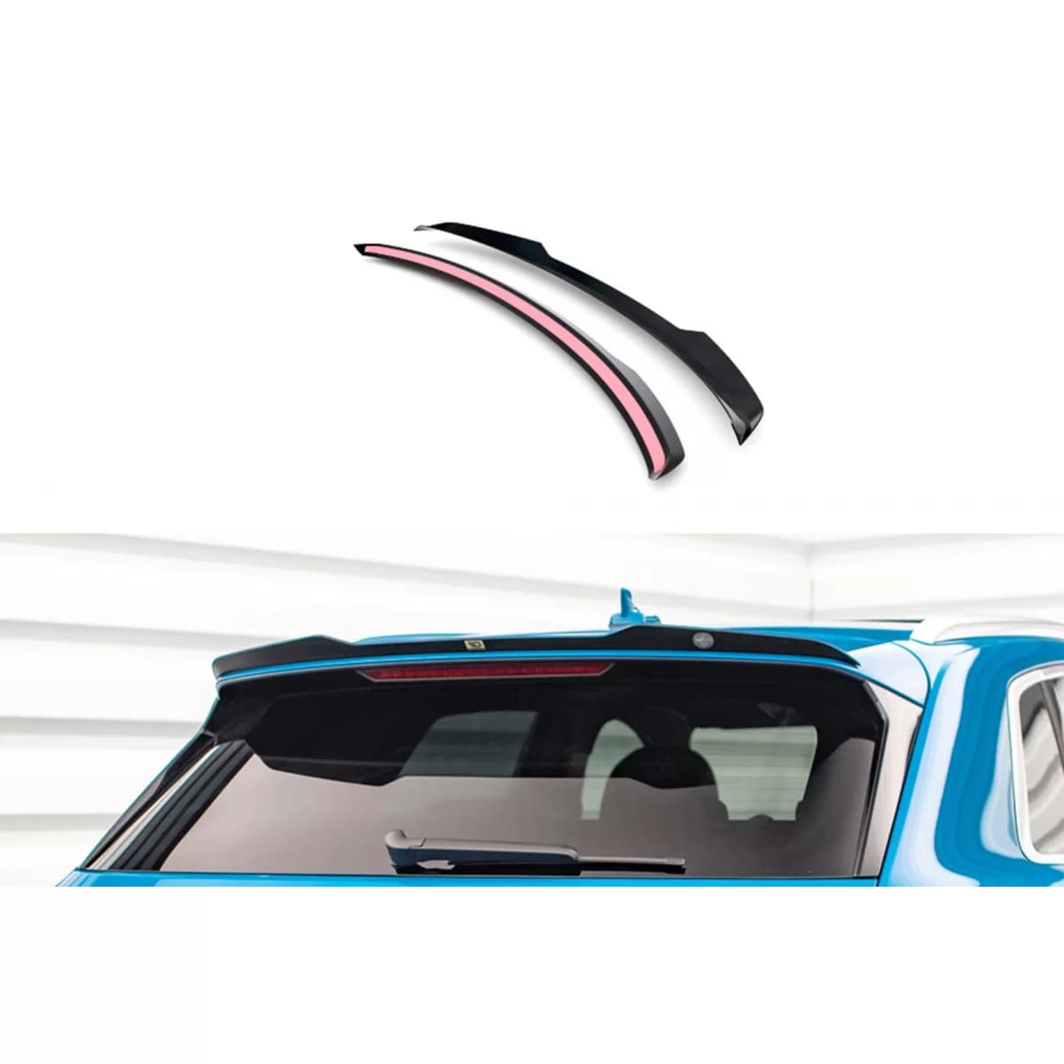 Maxton Design spoiler suitable for Audi E-tron trunk 2018-2022, black lacquer