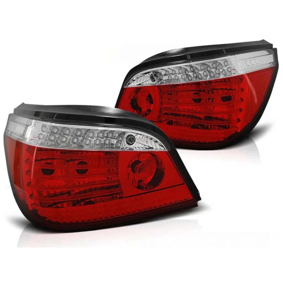 LED tuning tail light set suitable for BMW 5 Series E60 07.2003-2007 red/white, left and right