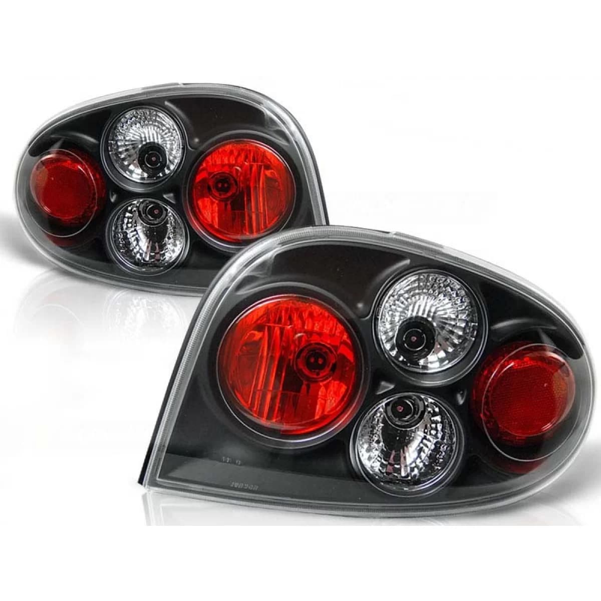 Tuning tail light set suitable for Renault MEGANE 1996-10.2002 coupe, convertible with black base, left and right