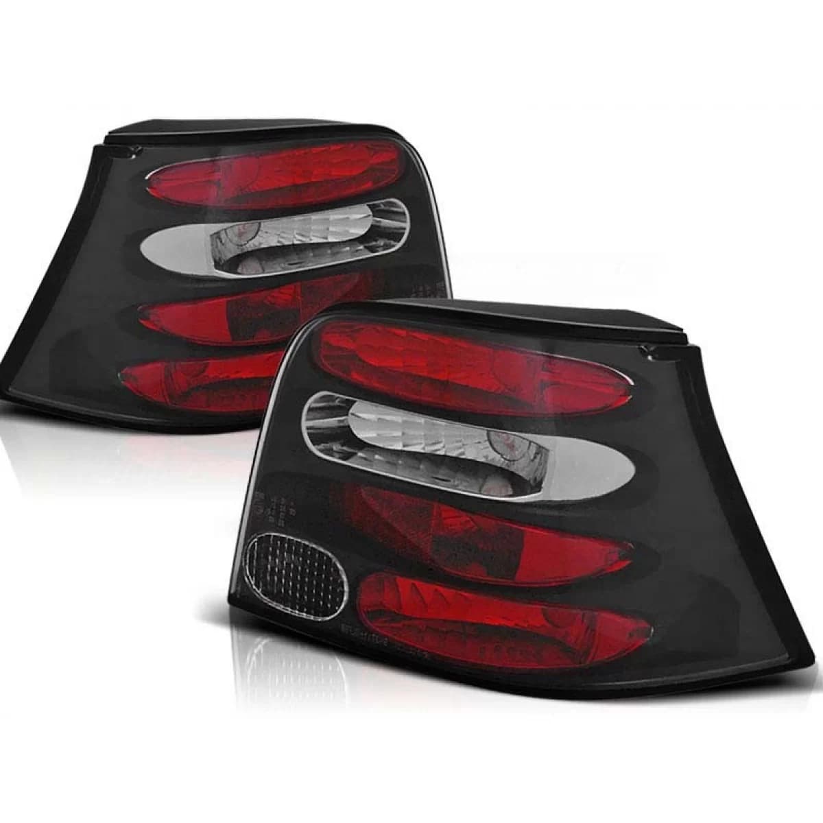 Tuning tail light set suitable for Volkswagen GOLF 4 09.1997-09.2003 hatchback with black base, left and right