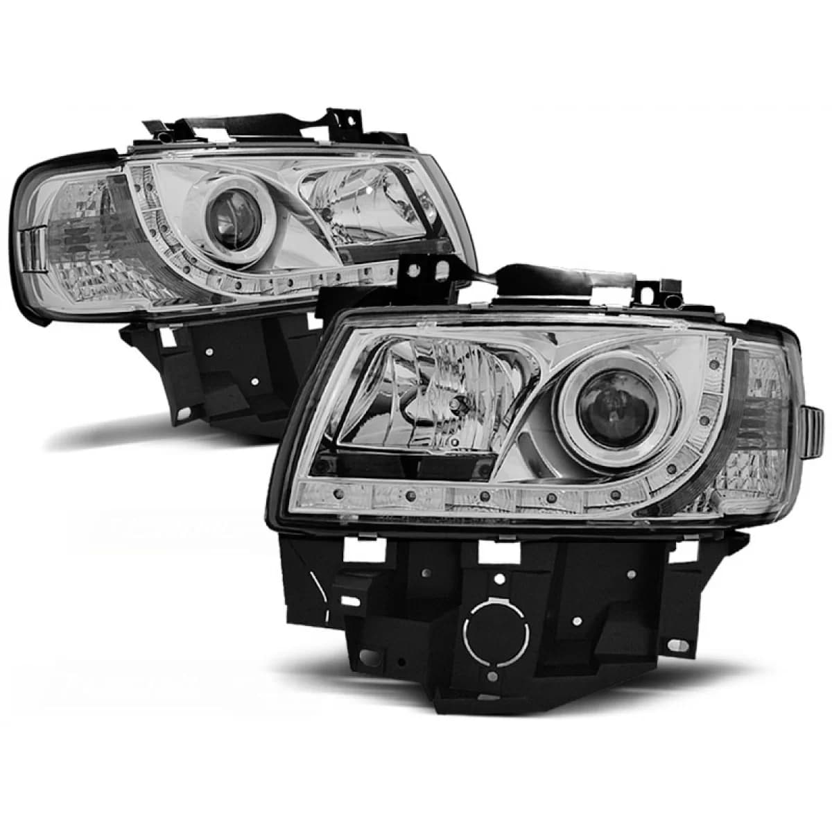 HEADLIGHTS DAYLIGHT CHROME fits VW T4 08.96-03.03 BUS