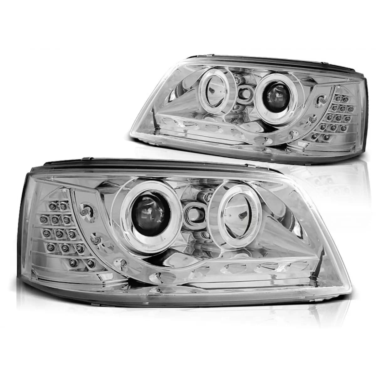 HEADLIGHTS DAYLIGHT CHROME fits VW T5 04.03-08.09