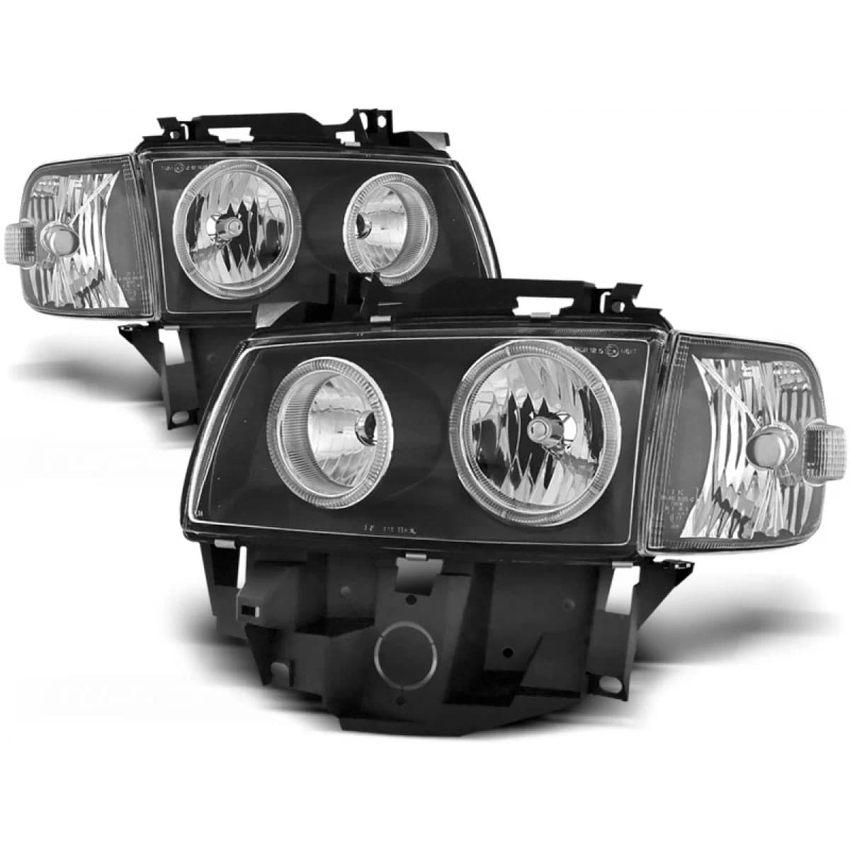 HEADLIGHTS ANGEL EYES BLACK fits VW T4 08.96-03.03 BUS