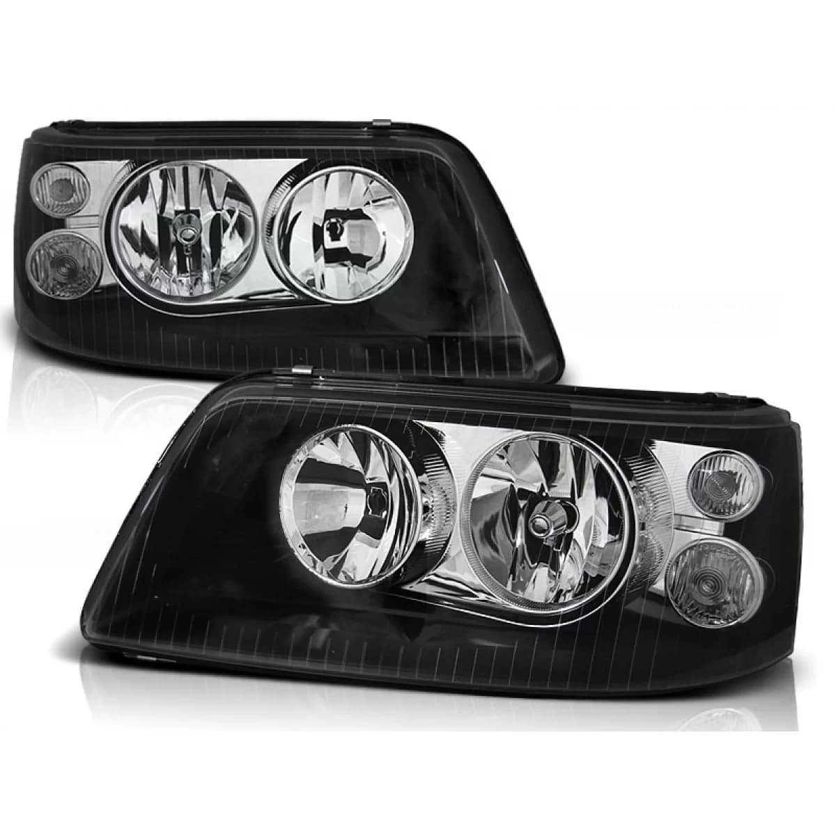 HEADLIGHTS BLACK fits VW T5 04.03-08.09